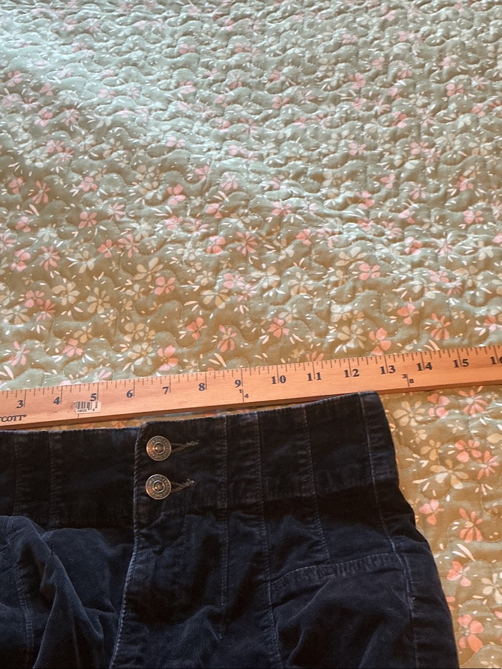 Free People JaydeCord Flare Black Pants 27 - Picture 7 of 11